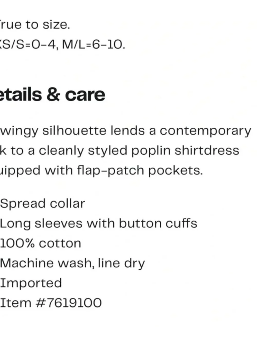 ATM Long Sleeve Swing Poplin Shirtdress - Picture 8 of 8